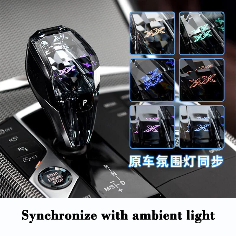 Crystal Gear Shift Knob Handles Gearbox Lever Stick Head For BMW 3 4 Series Z4 G29 X3 G01 G02 X5 G05 G06 G20 G21 G22 G23 i4 G26