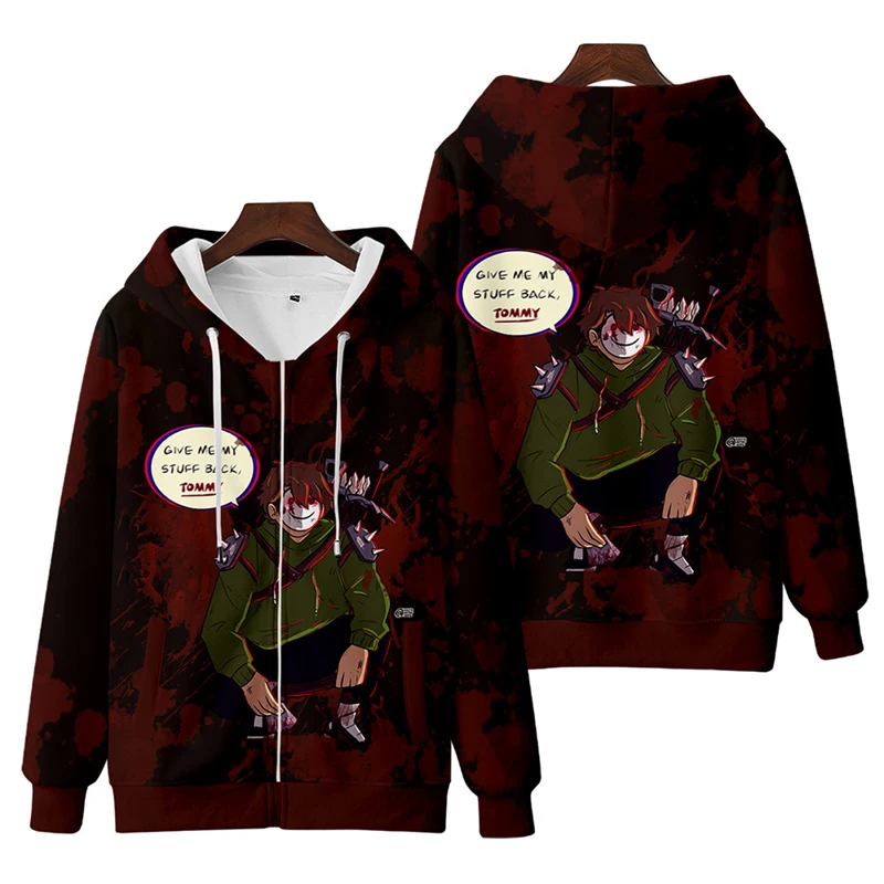 Game Dreamwashaken Same peripheral zipper sweater European and American trend Dream clothes hooded jacket for men