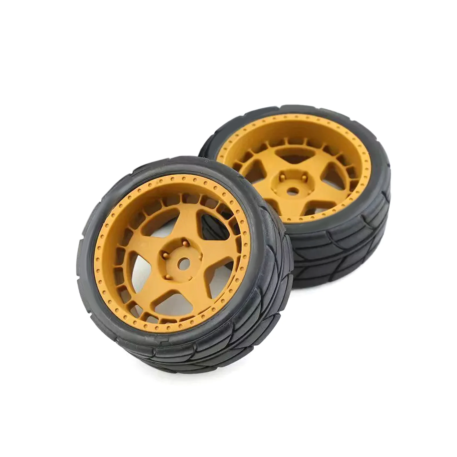 4 PCS Drift Pneus e Rodas 12mm Hex para HPI HSP 1:10 RC On Road Racing Car Preto