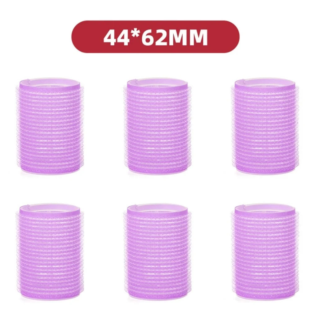 DIY Hair Curler Styling Tools 6pcs Self-Grip Hair Rollers Heatless Hair Curler No Heat Hair Bangs Volume Self-adhesive Hook&Loop view 4