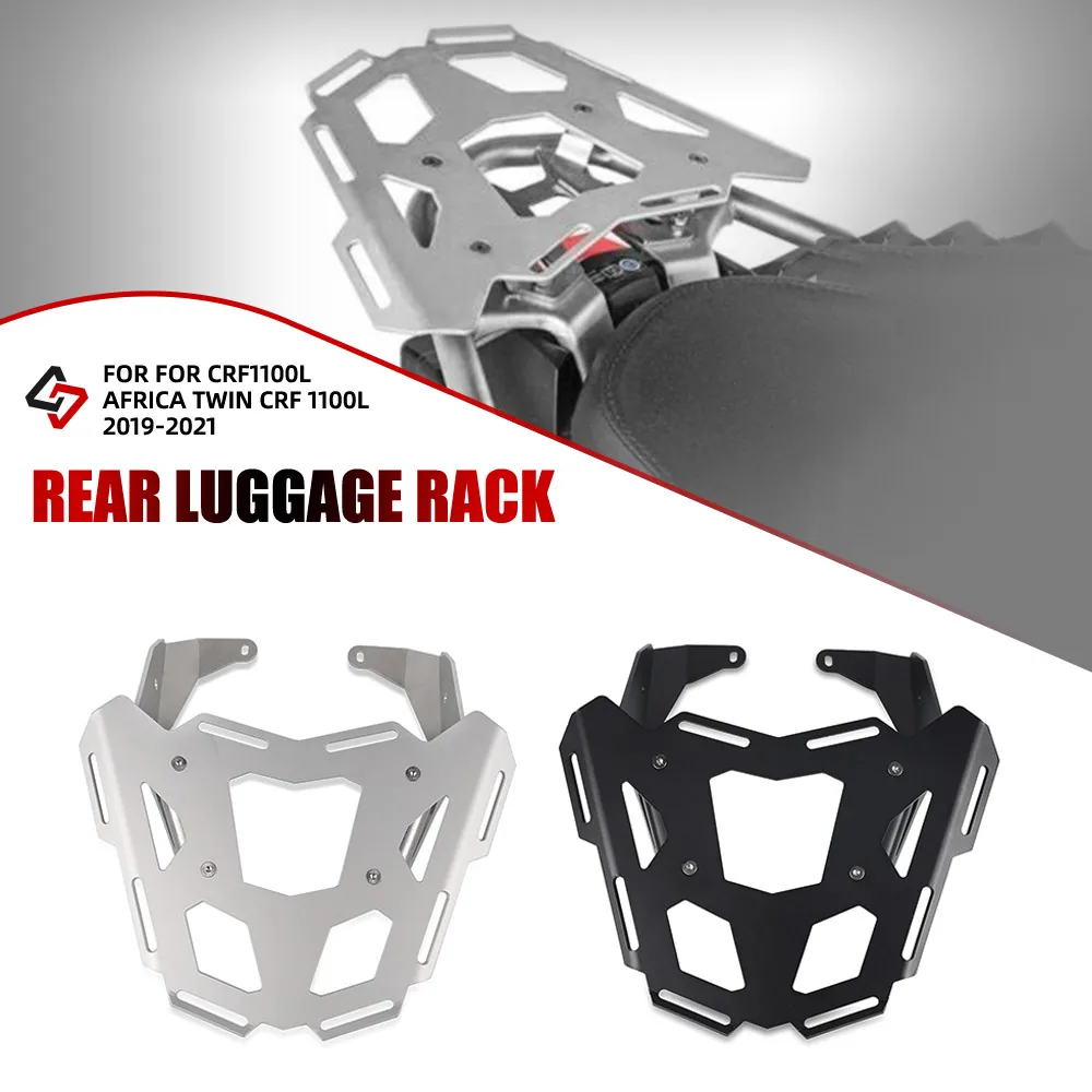 

Motorcycle Rear Luggage Cargo Rack For Honda CRF1100L Africa Twin CRF 1100L 2019 -2021 Topplate Stainless Steel Support Bracket