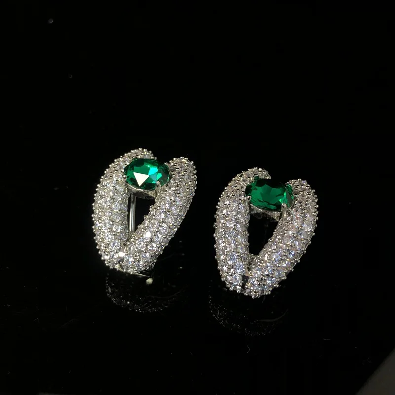 Vintage Zircon Jewelry Set for Women High-End Light Luxury European American Style Earrings Necklace Combo 2026