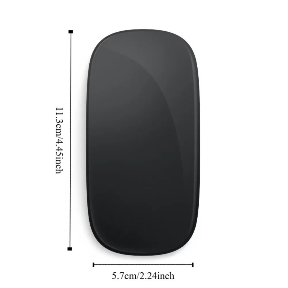 Портативная мультисенсорная беспроводная Bluetooth-мышь, перезаряжаемая чувствительная бесшумная мышь, простой эргономичный коврик для мыши для ноутбука