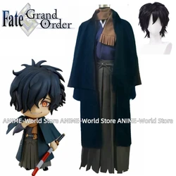 Anime Game Fate Grand Order First stage Togetoda FGO Okada Izo Kimono Cosplay Costume Dress Wig Uniforms Tailor made Any Size