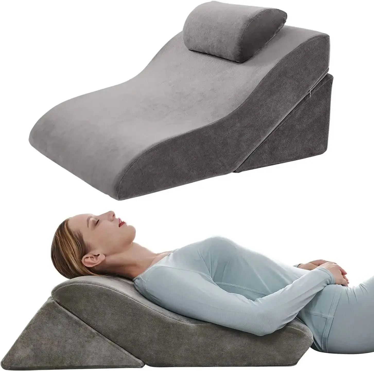 

Bed pillow, backrest pad, bedridden elderly patient medical care, semi-lying anti-pressure sore, bedsore turning over triangle p