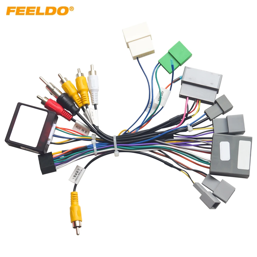

Car 16pin Power Cord Wiring Harness Adapter For Mitsubishi Outlander/Pajero(07-08,European) Installation Head Unit