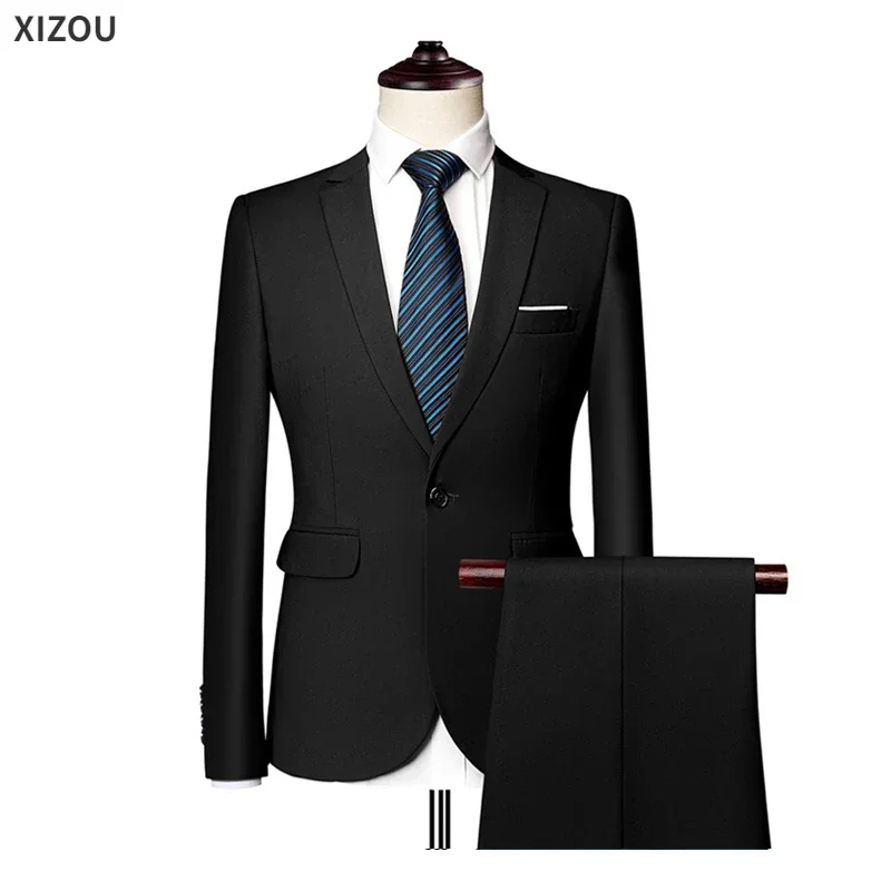 Men Suits For Wedding Blazers 2 Set Elegant 3 Pieces Formal Full Jackets Vest Pants Coats Classic Business 2024