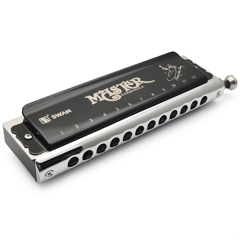 Model 12 Holes Chromatic Harmonica Key of C 48 Tones