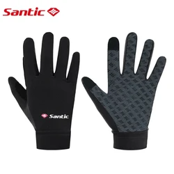 Santic-フルフィンガーサイクリンググローブ、保温、タッチスクリーン、冬、w0p079