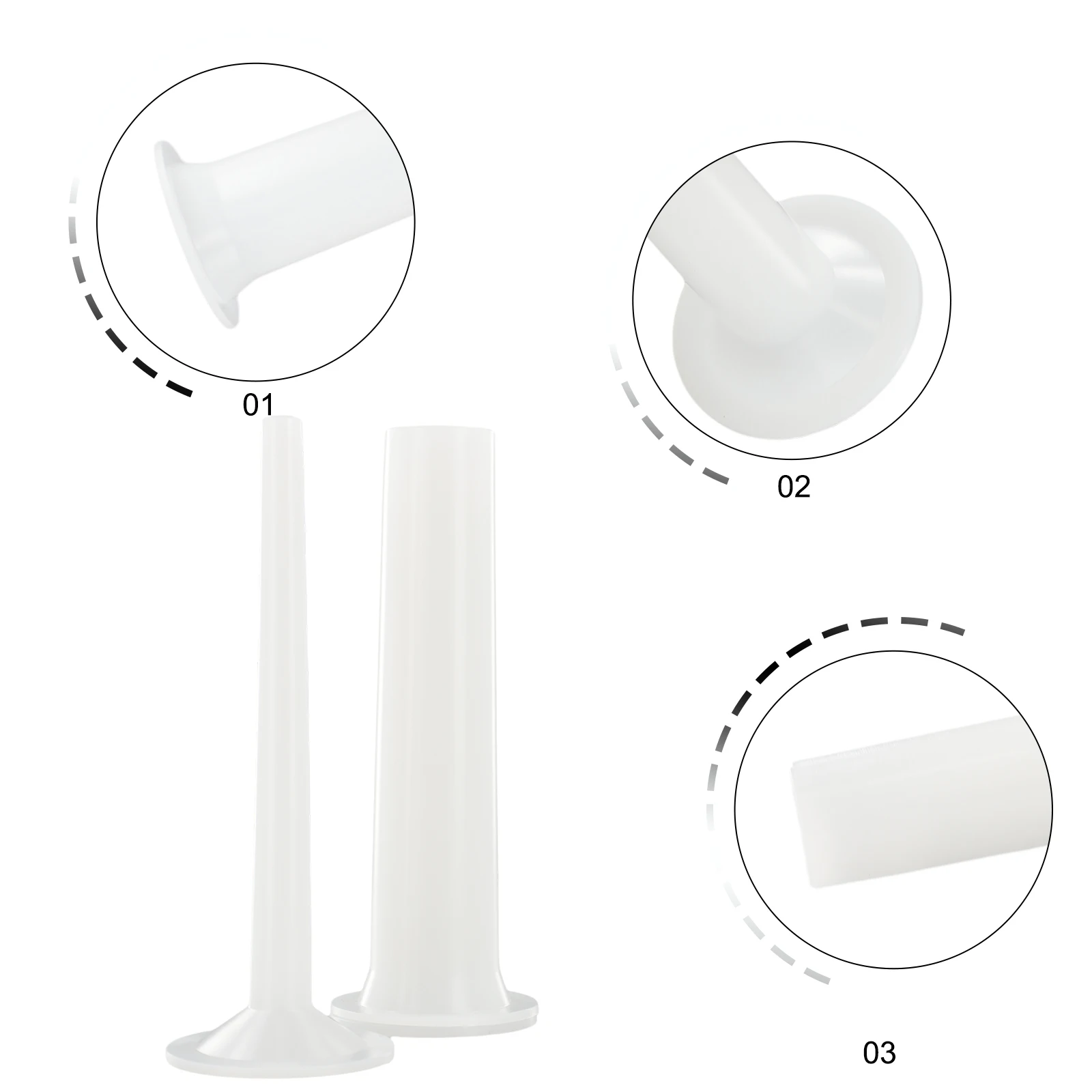 3Pcs DIY Sausage Making Funnel Sausage Stuffer Filling Tubes For Handmade Meat Grinder Stuffer Filler Tube Kitchen Meat Tools