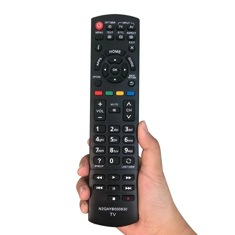 Mando a distancia de plástico para TV, Compatible con Panasonic N2QAYB 000830   Televisión