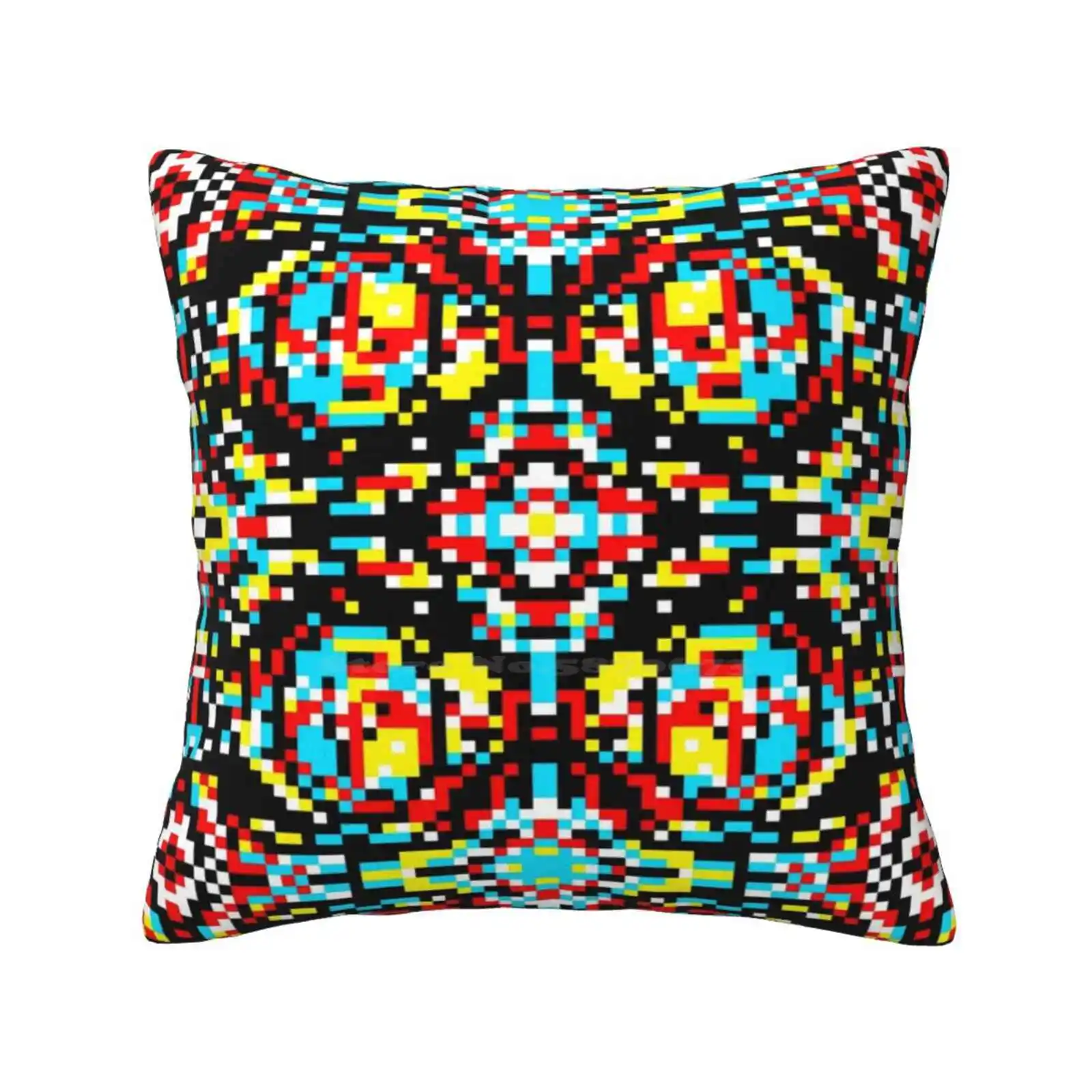 57800 Pillows Case Bedroom Home Decoration Abstract Color Symmetry Optical Illusion Psychedelic Pixel Art