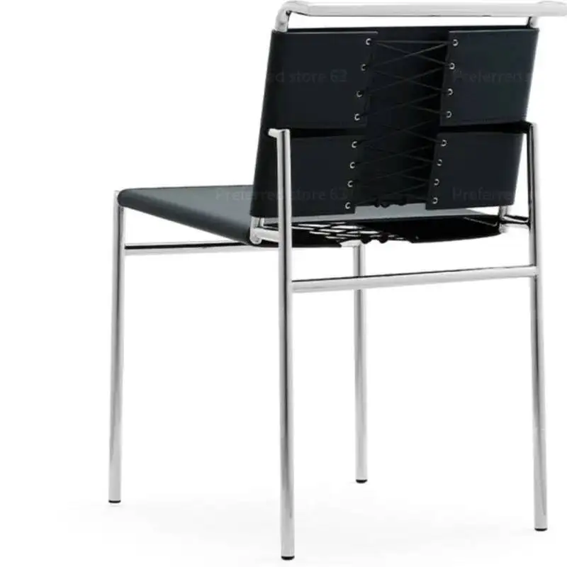 

Steel Century Stainless Backrest Mid Modern Dining Chairs Room Chairs Comfortable Kitchen Side Dining Room Furniture Chaises
