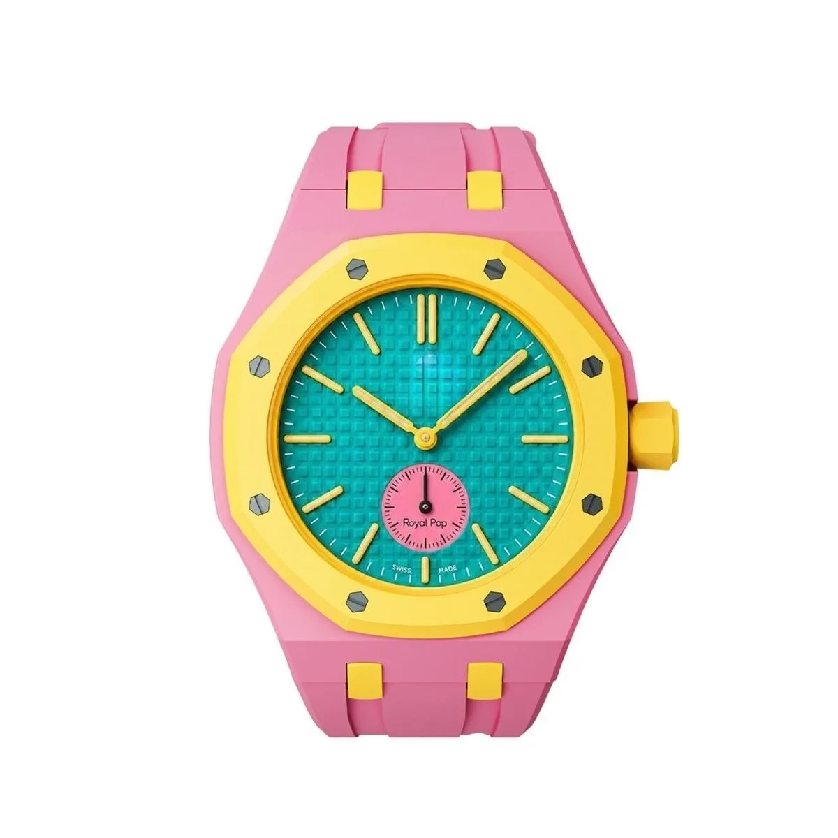 2026 New Pocket Watch Octagonal Pop Style Neck Quartz Movement Candy Color Quartz Watch Color niche Personality Removable