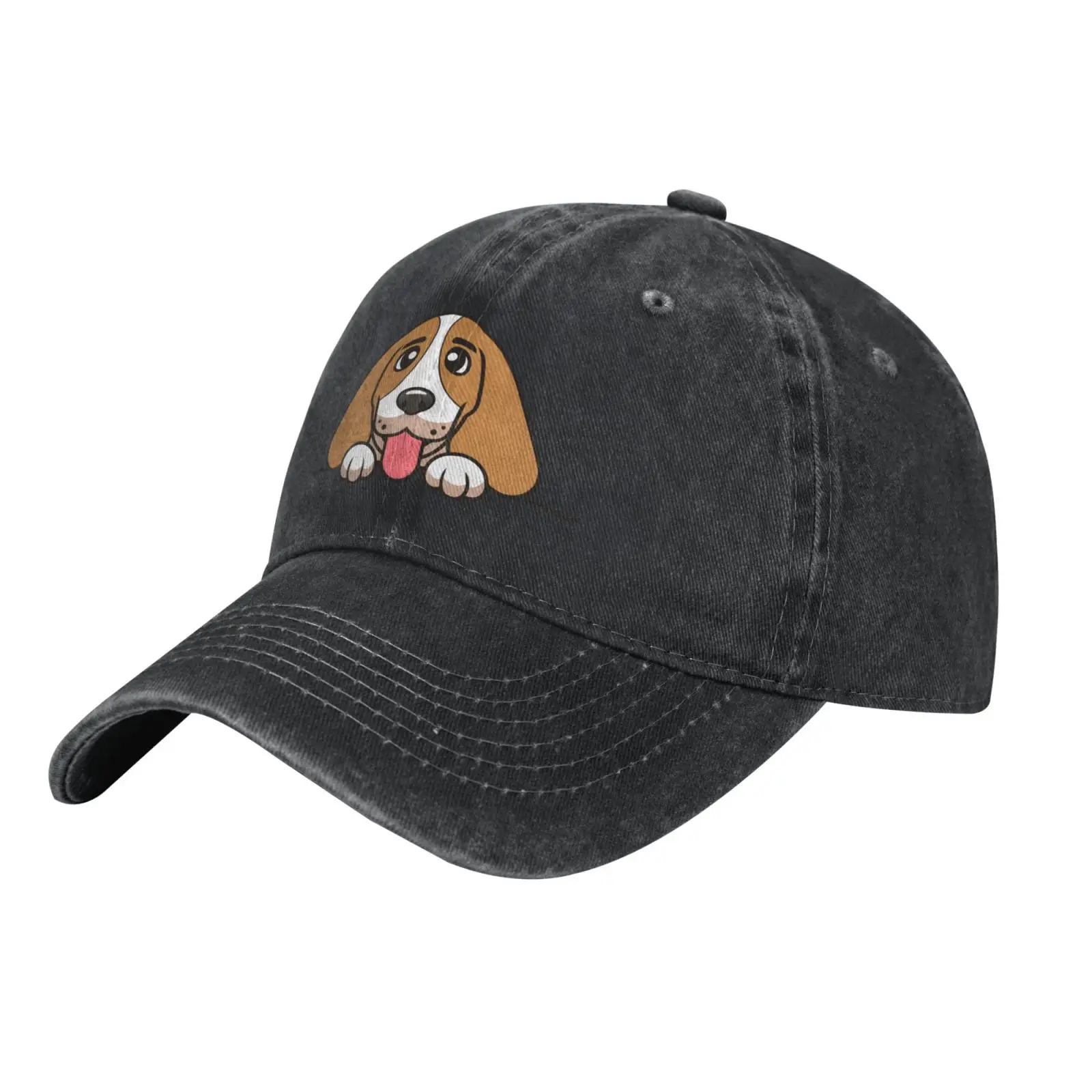 Basset Hound Dog Baseball Cap Men Dad Hat Unisex Hip Hop Cap Adult Denim Trucker Cap Summer Sport Sunscreen Hat