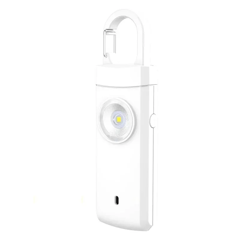 Torcia a LED per autodifesa luce portachiavi ricaricabile USB con allarme di sicurezza forniture protettive donna emergenza esterna 1 pz