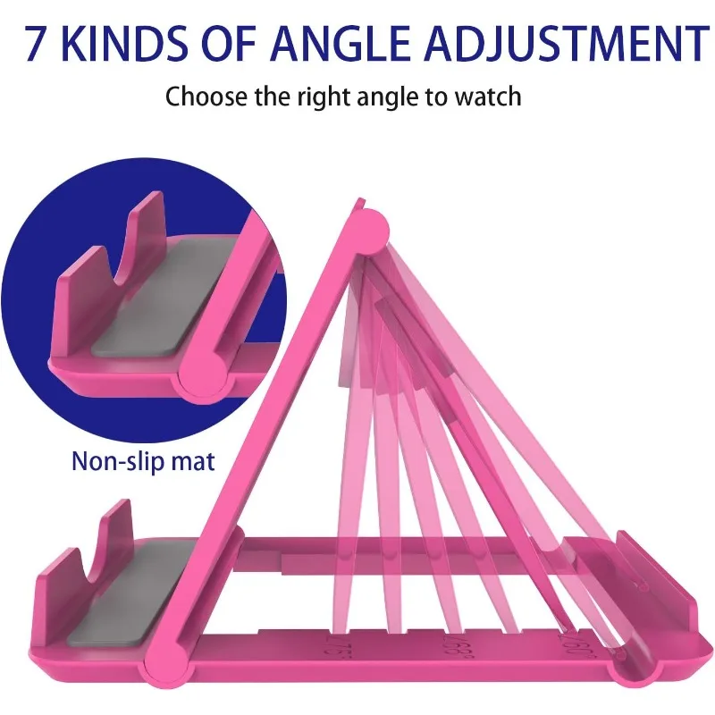 Desktop Portable Cell Phone Stand Holder Universal Mini Desk Stand Adjustable Holder for All Mobile Smart Phone Tablet Display