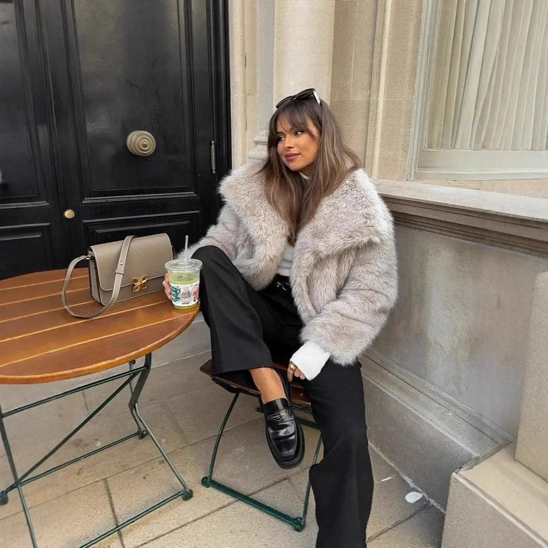 

Женская шуба средней длины, верхняя одежда Lazy Sle, осенне-зимний сезон, длинная куртка из синтетического меха, с застежкой на талии пе