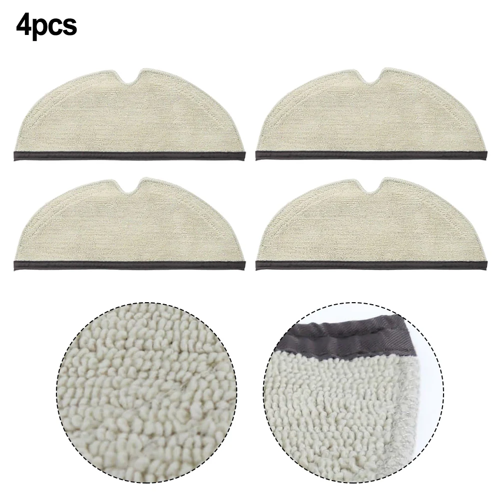 4pcs Mop Pad For Roborock Q8 MAX MAX Plus Robot Vacuum Cleaner Spare Parts Home Cleaning Replacement Accessories