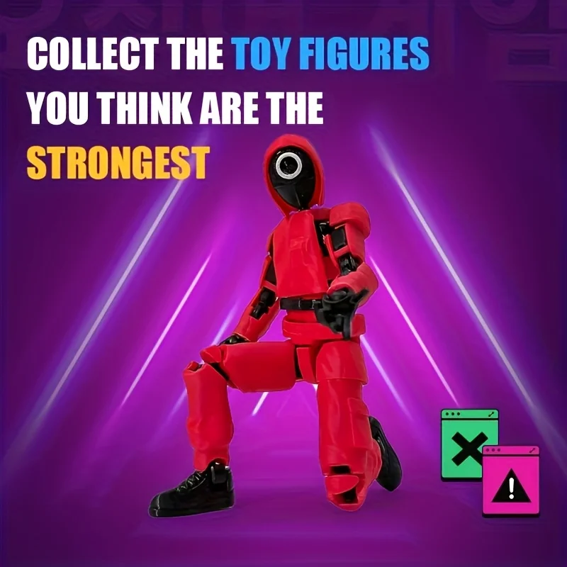 عارضة أزياء محظوظة بطباعة ثلاثية الأبعاد 13 مجموعة متعددة من ماكينة تجميع متنقلة نموذج دمية رقمية، لعبة دمية حبار ممتعة حرفية #2