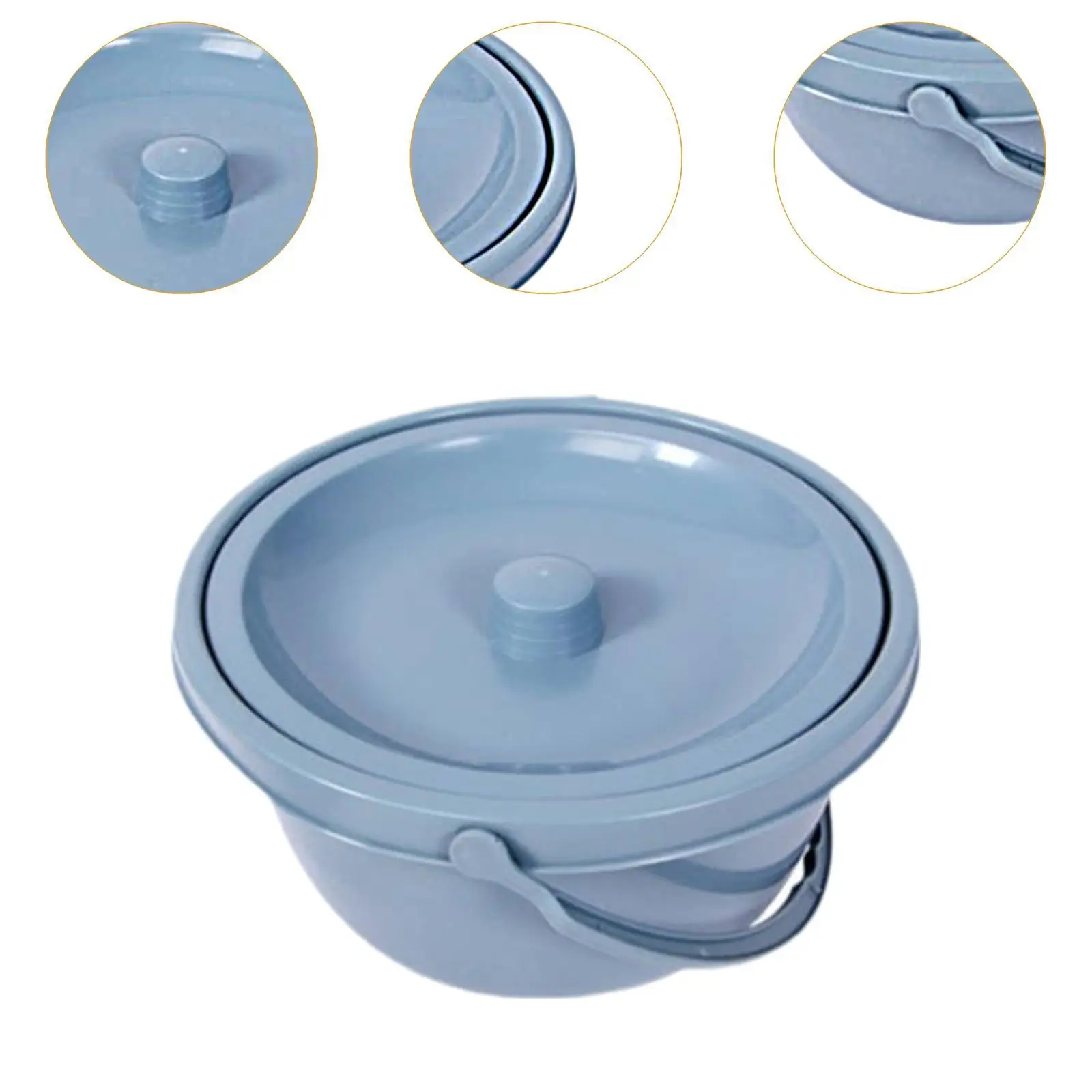 Portable Bedside Commode Bucket with Lid