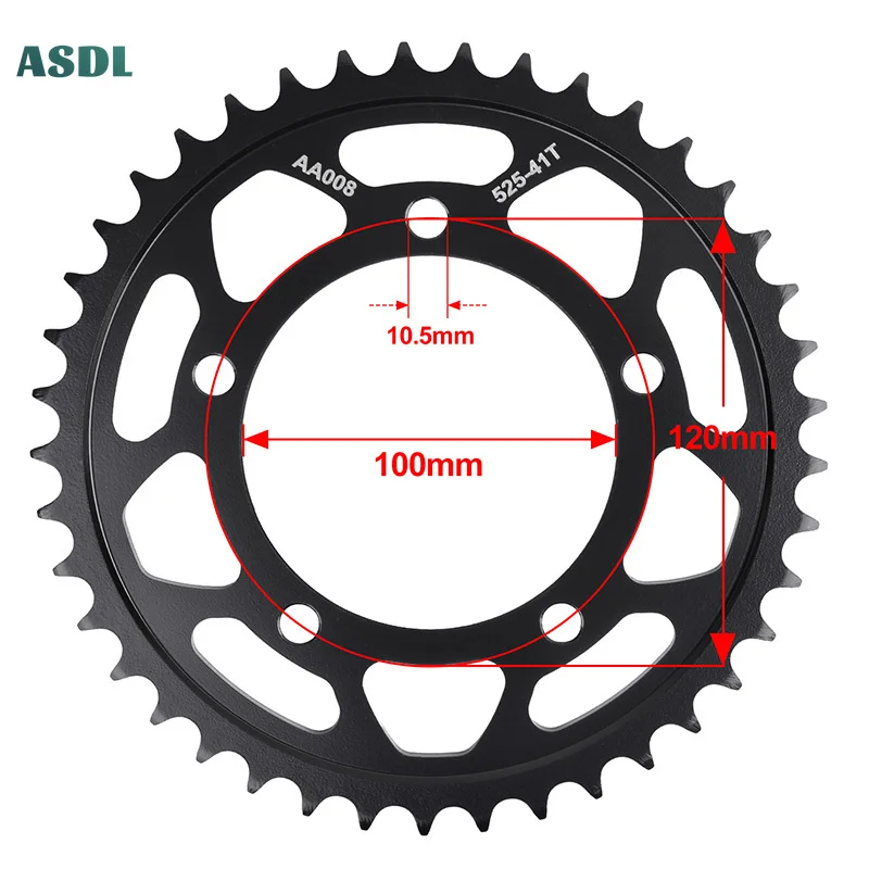 525 41T Motorcycle Rear Sprocket Gear Cam Wheel For Aprilia 1000 RSV4 Factory Racing 1000 RSV4 RR 1100 RSV4 Racing Factory 19-22