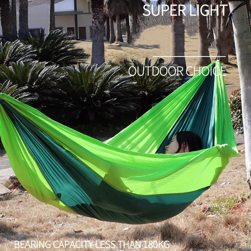 Camping Hammock Single Portable Hammock with 2 Tree Straps and Storage Bag Ideal for Outdoor/Indoor Use Beach Camping Travel image 4