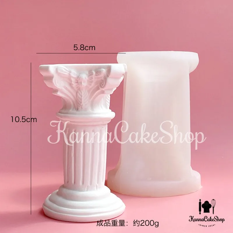 Three-dimensional European silicone mold, David portrait , plaster column , Greek and Roman column mold, aromatherapy