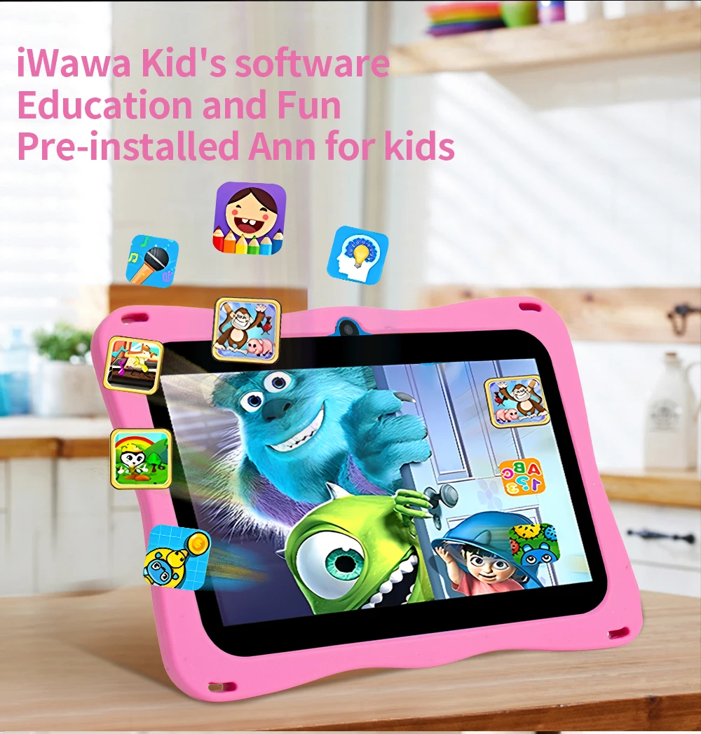Original New 7-inch Kid Tablet Android 9 Quad core 1TB Extended WIFI Bluetooth 4GB RAM 64GB ROM 4000mAh