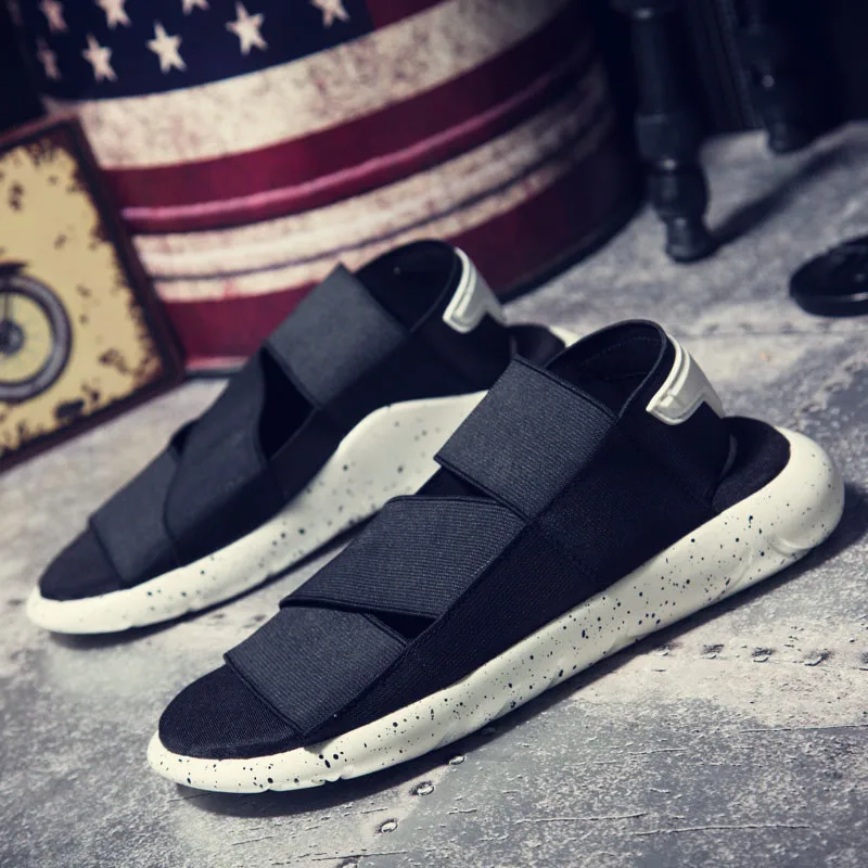 Unadorned Plain Summer Men's Sandals Thick Stable Sole Comfort Flat Shoes For Night Market Neighbor Visits