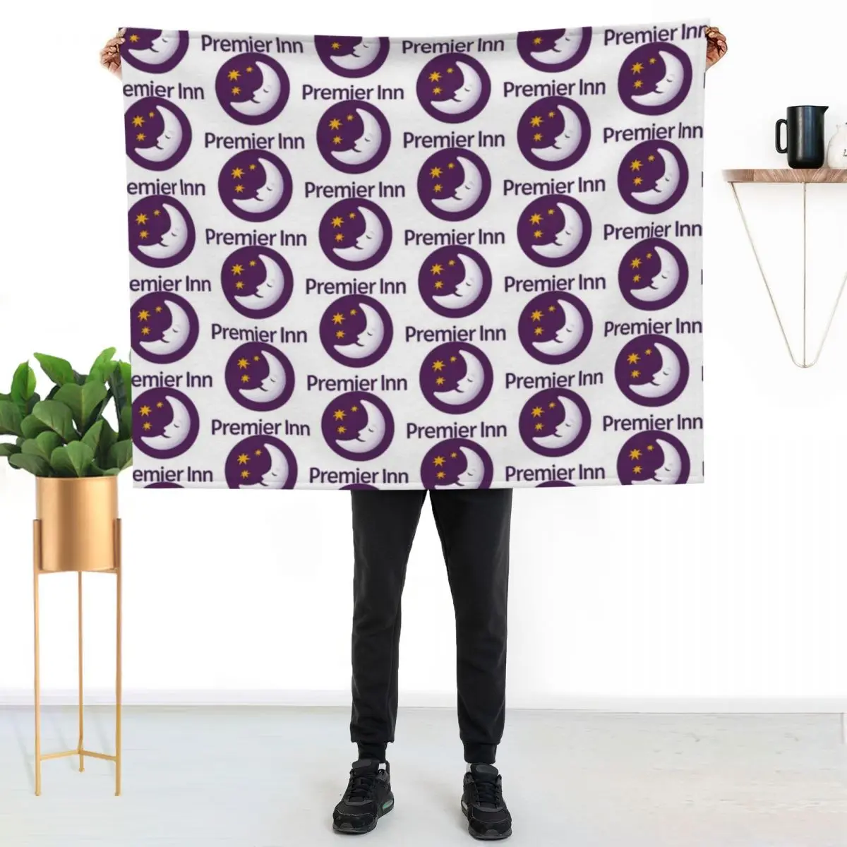 PREMIER INN HOTEL CHAIN BRITISH STAYCATION Throw Blanket Summer Cool Breathable Blanket for Sleeping