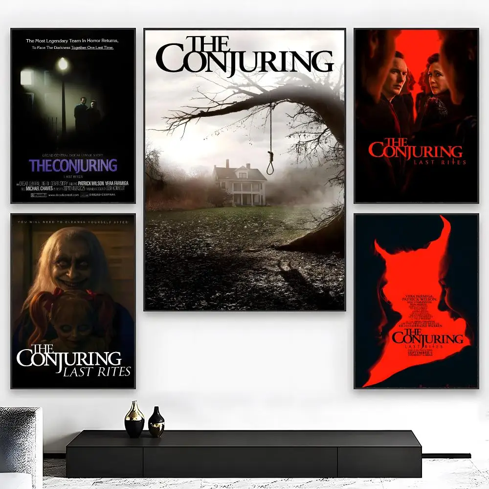 Horror Movie T-The Conjuring Last Rites Poster Wall art print art suitable for living room bedroom bar parlor home decor gift