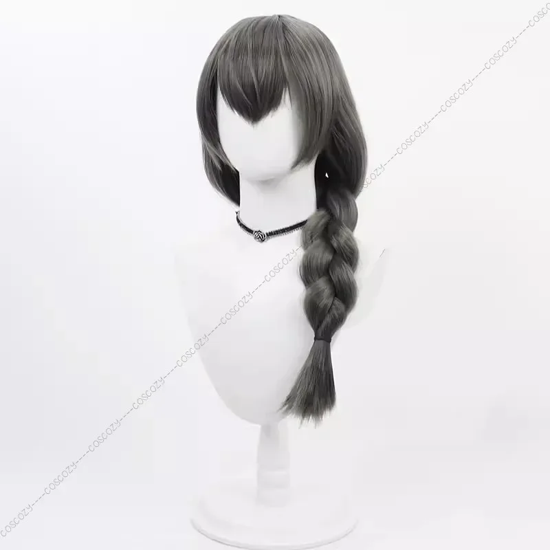 NIKKE The Goddess of Victory Mary Cosplay Wig Grey Braid Wigs 60cm Party Hair Wigs