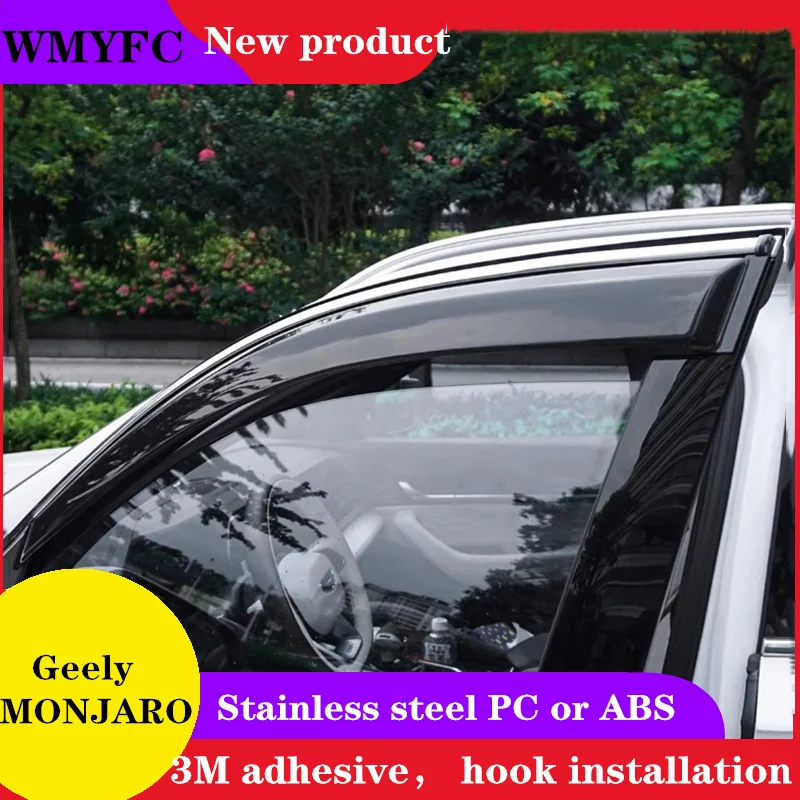 

Car Side Window Deflector Window Visor Vent For Geely Monjaro 2021 2022 2023 2024 Wind Shields Sun Rain Guards Awnings Shelters