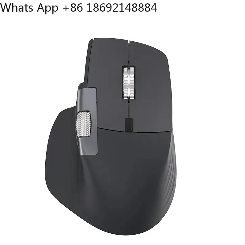 Wireless Bluetooth Three-Mode Mouse with 4-Way Fast Electromagnetic Roller Charging Silent Ergonomic Design