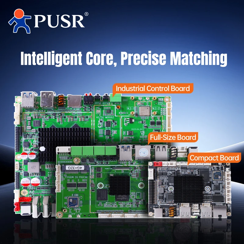 PUSR ARM Motherboard DDR4 128GB RK3562/3568/3576/3588 Ethernet/Wifi/4G/5G CAN RS485 RS232 USB HDMI Micro-ATX Motherboard USR-EV