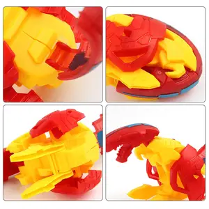 بيض الديناصورات الأوتوماتيكي للتحويل للأطفال ، روبوت تحويل التشوه ، ألعاب تعليمية للأولاد أفضل 6 عربات أطفال مبيعا مع البيض - No6