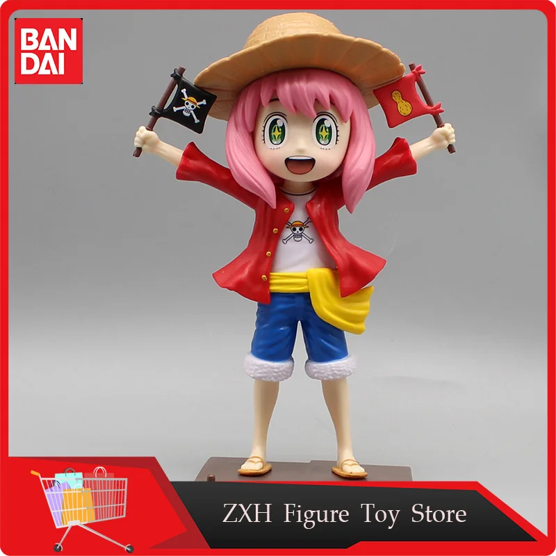 19cm One Piece Anime Figure Spy Referee Commander Straw Hat Ania Luffy Beautiful Girl Pvc Model Ornaments Around Gk Toy Gifts