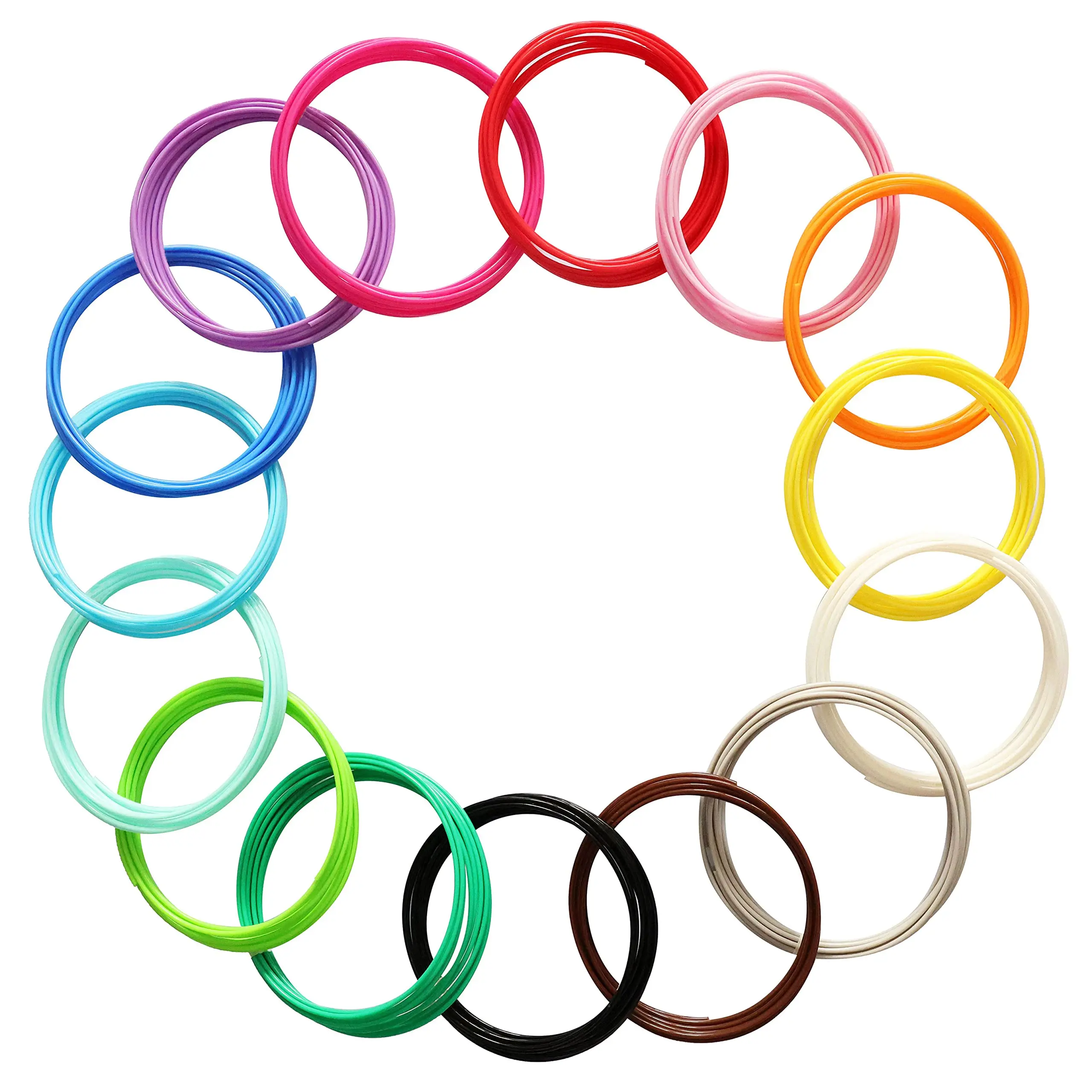 Filamen PLA 40 Berwarna untuk 25M 30M 36M 45M 50M 96M 100M 150M 200M Isi Ulang Plastik Aman Bebas Asap untuk Pena Cetak Anak-anak 3D