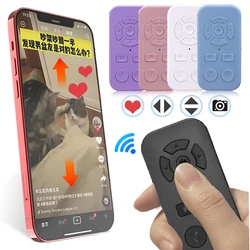 Wireless Bluetooth Remote Controller Rechargeable Self-Timer Camera Stick Shutter Release Phone Selfie Page Turner Controller