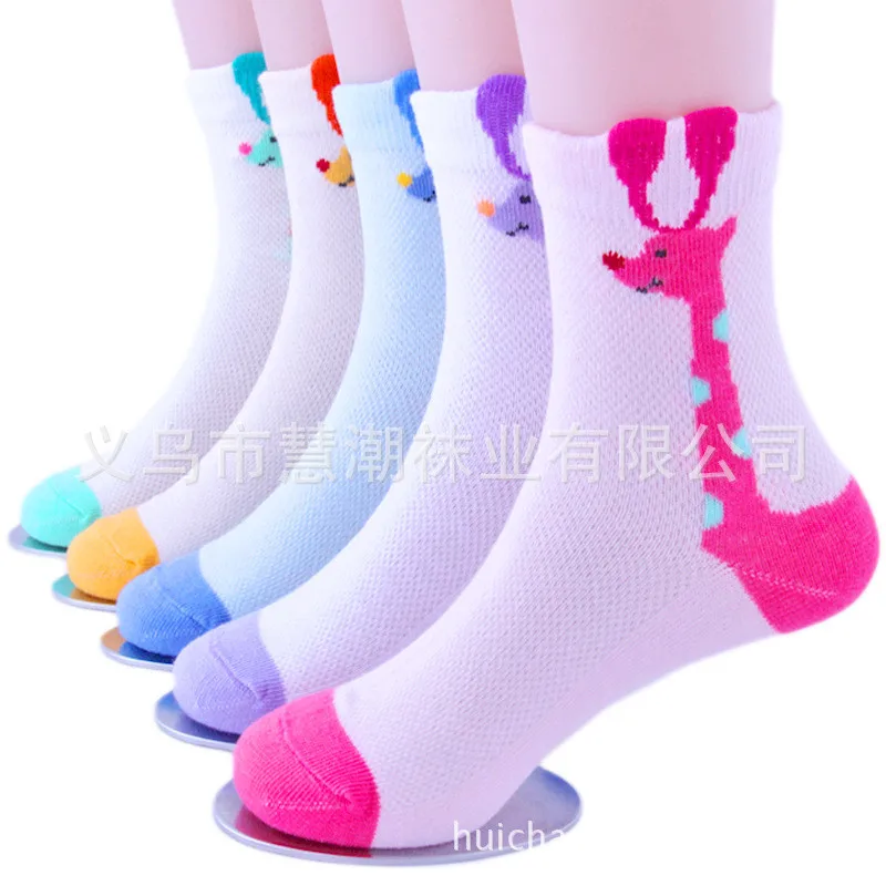 5 Paris/Lot Children Socks for Girls Boys Cotton Fashion Baby Little Rabbit Monkey Cartoon Socks Children Clothes Accessories