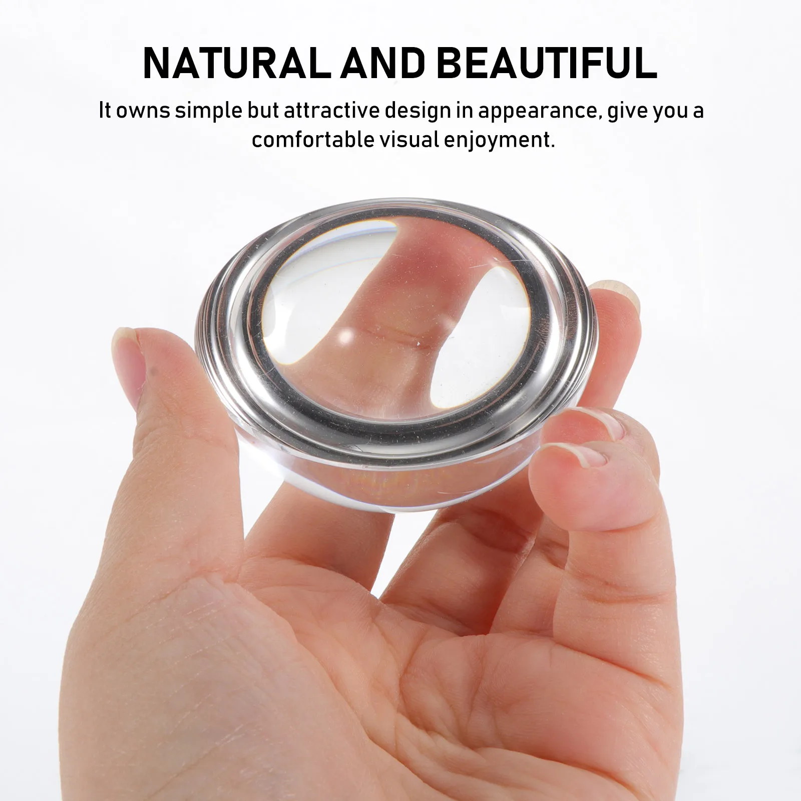 

2pcs Crystal Dome Paperweights 5Cm Heavy Duty For Painting Calligraphy Diy Sewing Accessories Fabric Pattern Weights