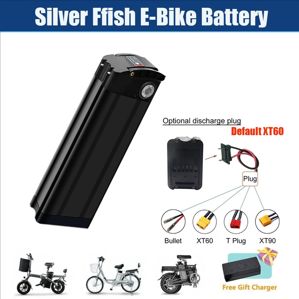 

Silverfish Folding Battery Pack 36V 48V 13AH/17.5AH/21AH/30AH 18650 Lithium Battery For JINGHMA R8 Pro PXWC05 YY26 Fafrees