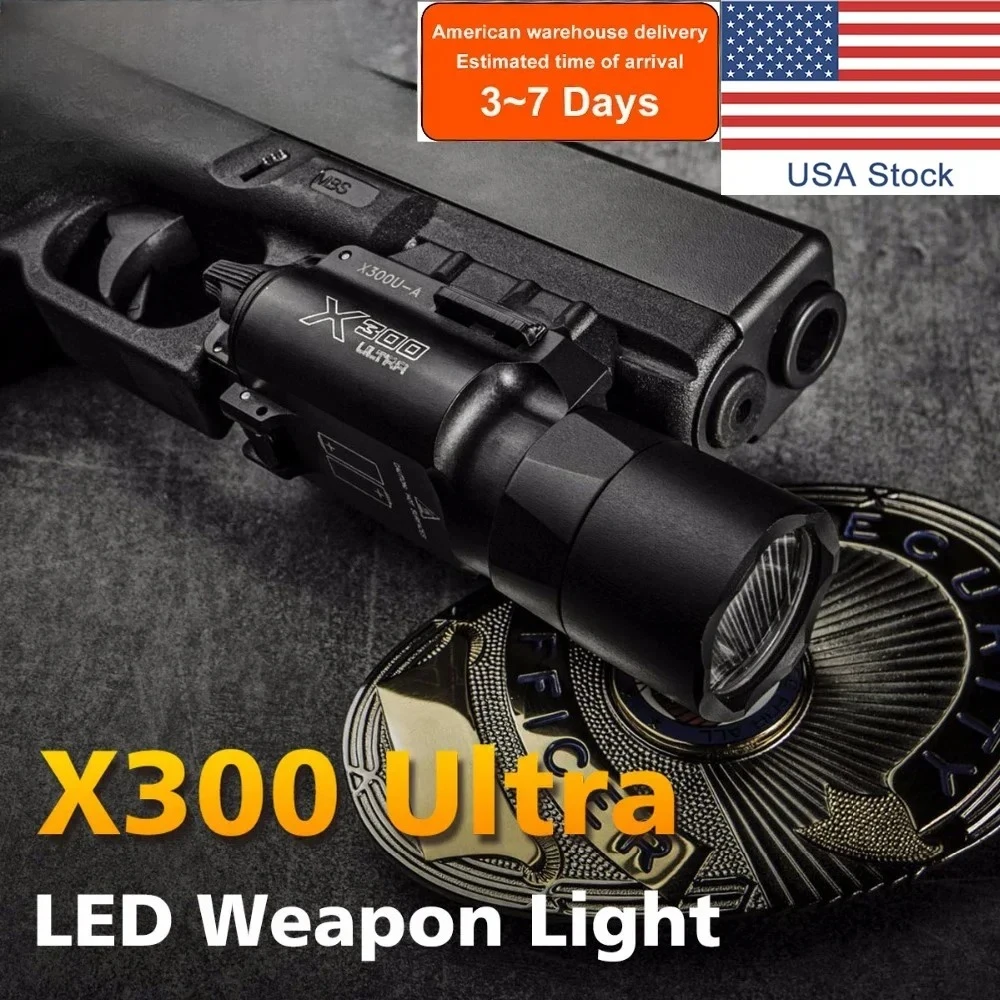 Tactical Surefire X300 X300U X300UH-B XH35 Pistol X300V Scout Light Airsoft Weapons Strobe Flashlight Hunting Gun Gear