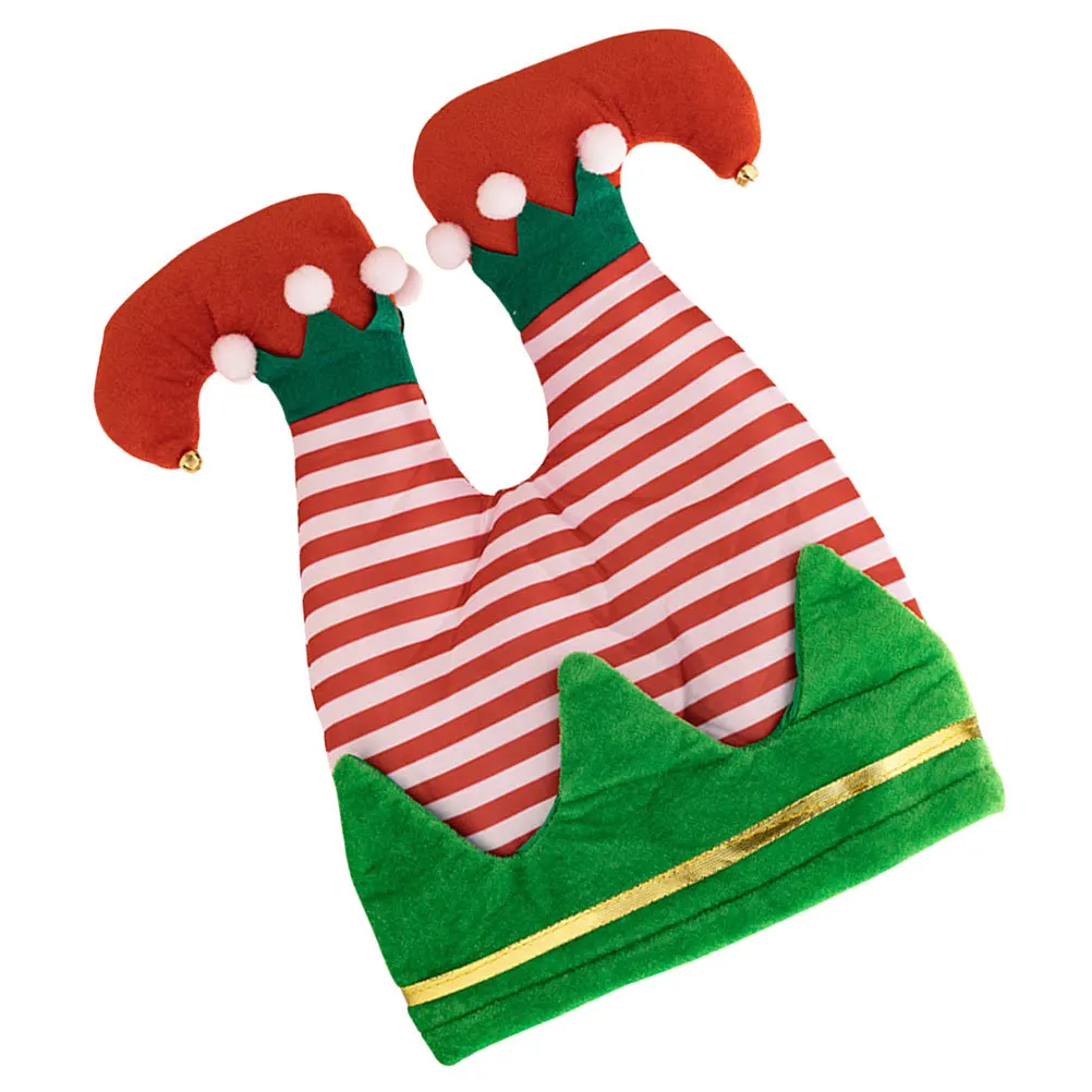 

Funny Elf Leg Christmas Hat Creative Novelty Xmas Party Cap Lightweight Christmas Party Favor Xmas Hat Hats Pants Hats