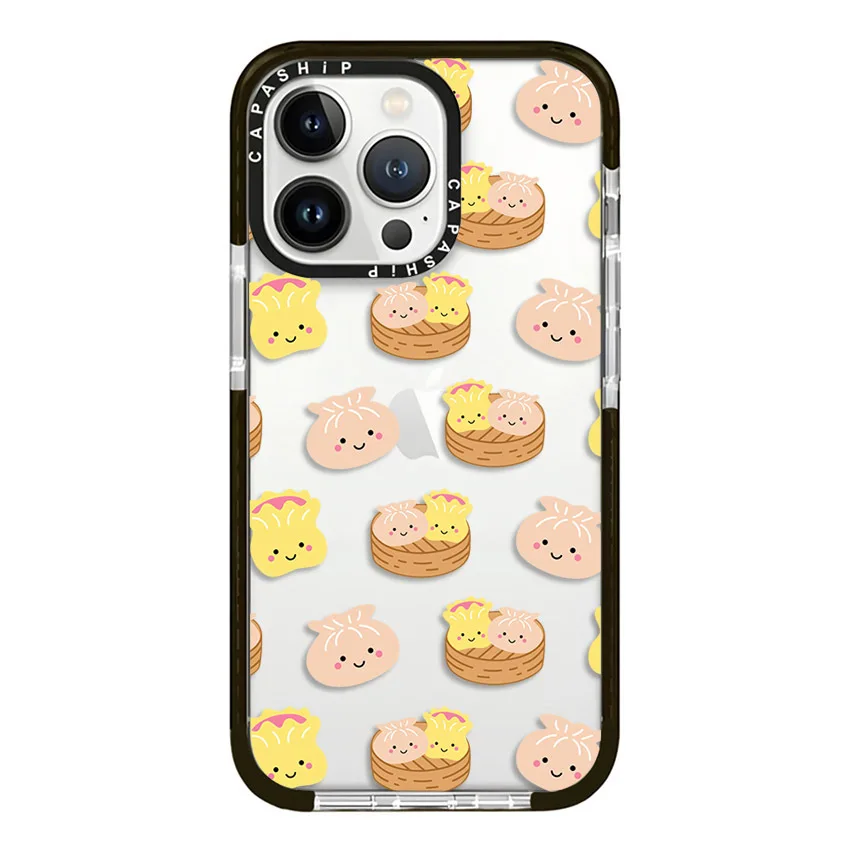 Full Screen Cute Buns Lemonade Case For iPhone 16 15 14 13 12 11 Pro X XS XR Max 7 8 Plus SE Soft TPU Shockproof Back Cover