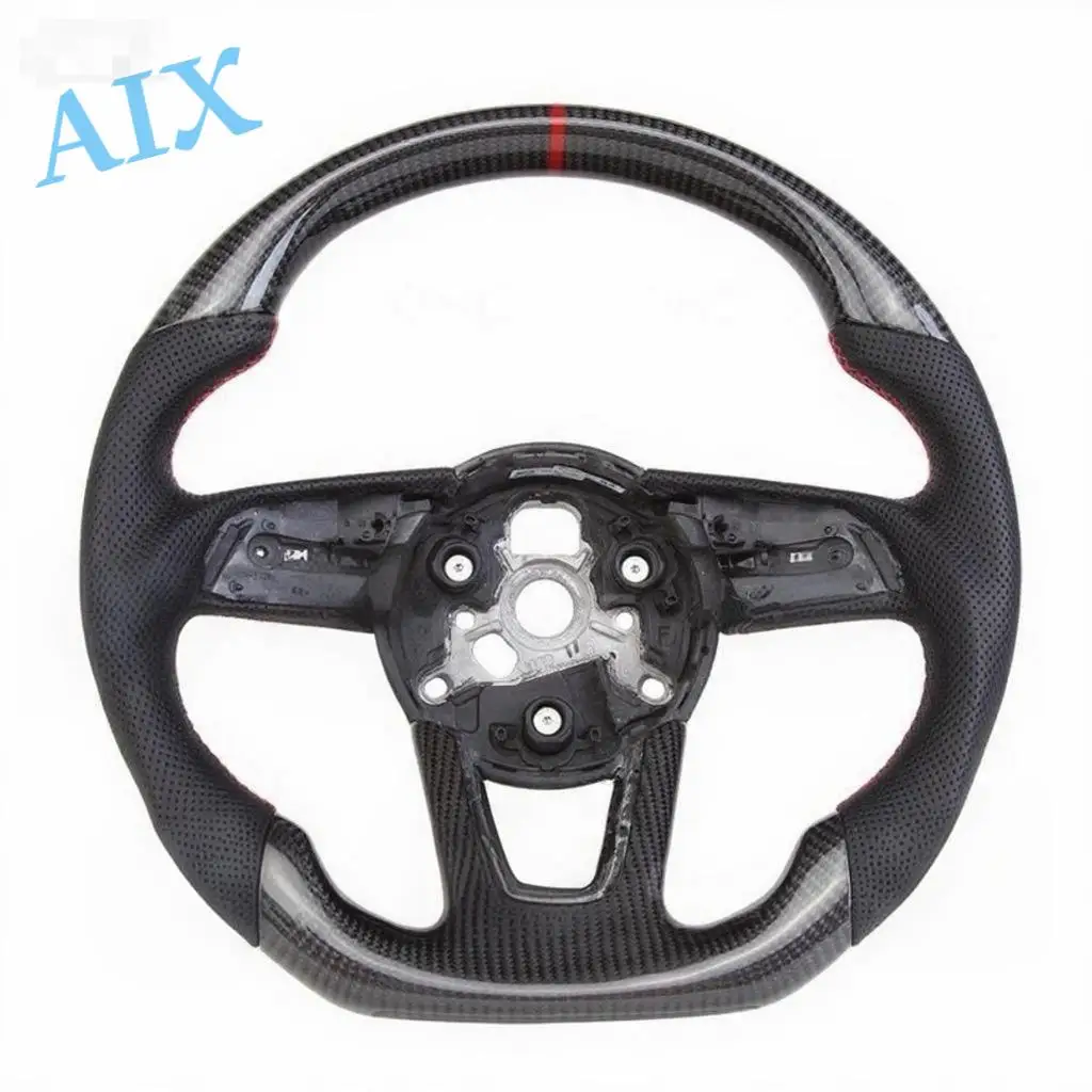 

Steering Wheel for Audi A4L A3 A4 A5 B8 A6 Q5 Q7 2017 to 2022 100% Real Carbon Fiber Steering Wheel