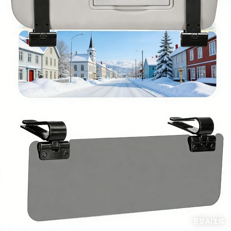 Flexible Car Sunvisor Enhancer Suitable For Daytime Driving Safety And Clear Provide Full Coverage From Direct Sunlight