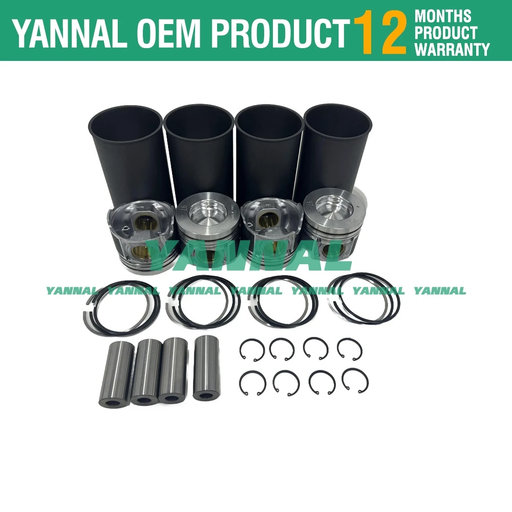 For HINO J05E Liner Kit With Piston and Ring Set For KOBELCO SK250-8 SK210-8 SK260-8 Excavators J05E Diesel Engine Parts