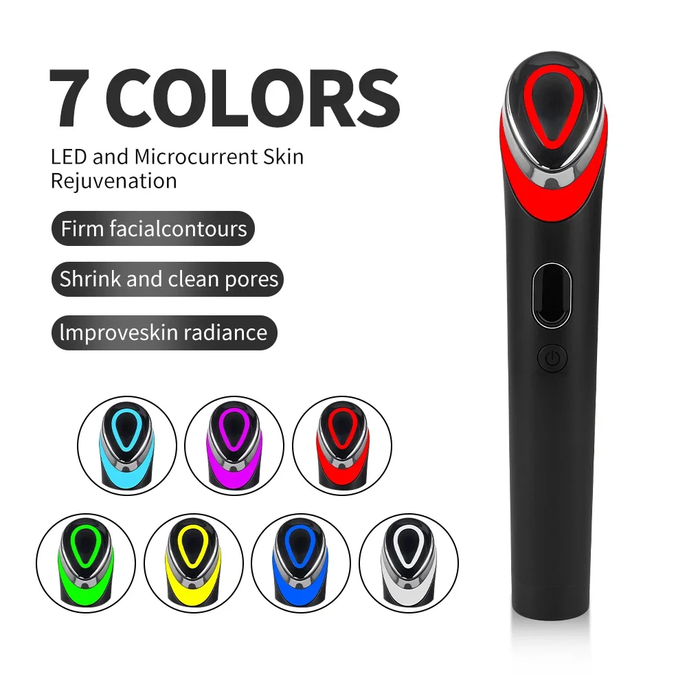 

7 Colors Age-R Booster Pro Facial Skin Care Anti Wrinkle Beauty Device Microcurrent Lift Massager Home Use Beauty Skin Care
